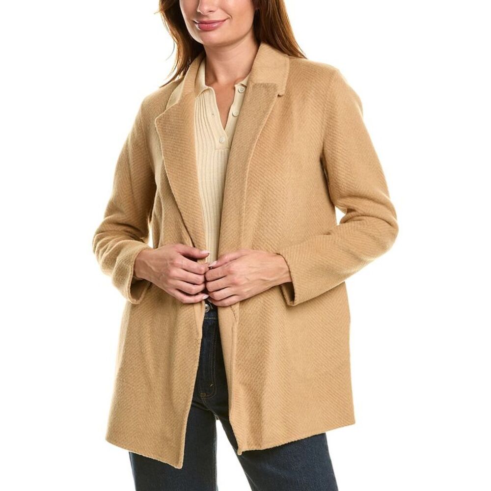 Theory Sileena Chevron Wool Coat